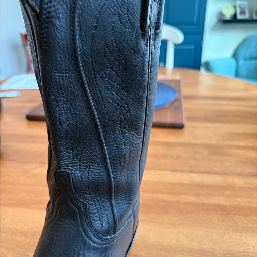 Lucchese Women’s Black Western Leather Boots - Picture 8 of 15